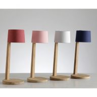 Ethimo Gaia Oplaadbare Tafellamp - Teak - Bianco - Wit