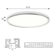 Louis Poulsen Munkegaard 525 Plafondlamp - 3000K Dali - High lustre - Glanzend chroom