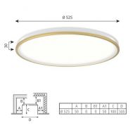 Louis Poulsen Munkegaard 525 Plafondlamp - 3000K Dali - Messing