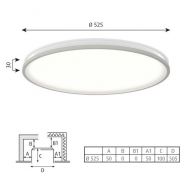 Louis Poulsen Munkegaard 525 Plafondlamp - 3000K Dali - Satin - Mat chroom