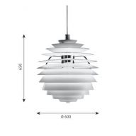 Louis Poulsen PH Louvre Hanglamp - 3000K Dali - Int. Driver - Wit