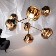 Tom Dixon Melt Large Chandelier LED Hanglamp - Goud