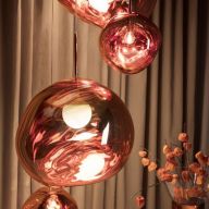 Tom Dixon Melt Large Chandelier LED Hanglamp - Koper