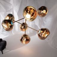 Tom Dixon Melt Large Chandelier LED Hanglamp - Koper