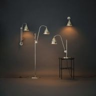 Gubi Bestlite BL3 M 21 Vloerlamp - Messing & Mat wit