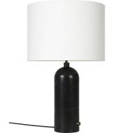 Gubi Gravity Large Tafellamp - Zwart marmer & Wit