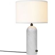 Gubi Gravity Small Tafellamp - Wit marmer & Wit