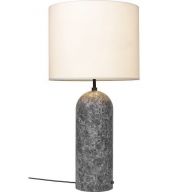 Gubi Gravity XL Low Vloerlamp - Grijs marmer & Wit
