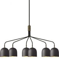 Gubi Howard Kroonluchter - 6 Arm - Grijs