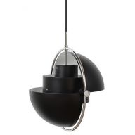 Gubi Multi-Lite Hanglamp - Chroom & Mat zwart