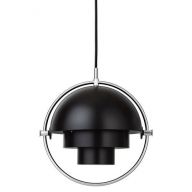 Gubi Multi-Lite Small Hanglamp - Chroom & Mat zwart