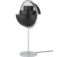 Gubi Multi-Lite Tafellamp - Chroom & Mat zwart