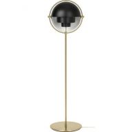 Gubi Multi-Lite Vloerlamp - Messing & Mat zwart