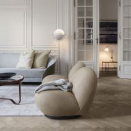 Gubi Multi-Lite Vloerlamp - Messing & Mat zwart