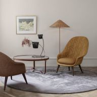 Gubi Tynell 9602 Vloerlamp - Messing & Oranje