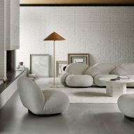 Gubi Tynell 9602 Vloerlamp - Messing & Oranje