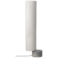 Gubi Unbound H120 Vloerlamp - Grijs marmer & Canvas wit