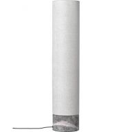 Gubi Unbound H80 Vloerlamp - Grijs marmer & Canvas wit