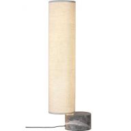 Gubi Unbound H80 Vloerlamp - Grijs marmer & Canvas wit