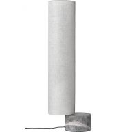 Gubi Unbound H80 Vloerlamp - Grijs marmer & Canvas wit