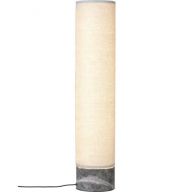 Gubi Unbound H80 Vloerlamp - Grijs marmer & Canvas wit
