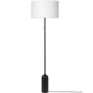 Gubi Gravity Vloerlamp - Zwart staal & Wit