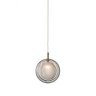 Bomma Lens 26 pcs Round Hanglamp - 13x Gerookt 13x Wit glas