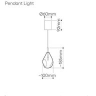 Bomma Soap Mini Single Hanglamp - Helder glas - Antraciet fitting