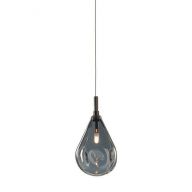 Bomma Soap Mini Single Hanglamp - Zilver glas - Antraciet fitting