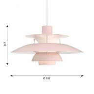 Louis Poulsen PH 5 Hanglamp - Lichtroze