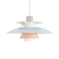 Louis Poulsen PH 5 Hanglamp - Pastel blauw en roze