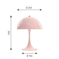 Louis Poulsen Panthella Mini Tafellamp - 2700K - Lichtroze
