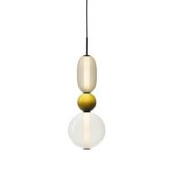 Bomma Pebbles Small Hanglamp - Configuratie 3 - Wit - geel