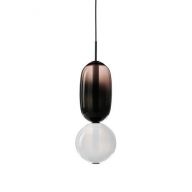 Bomma Pebbles Small Hanglamp - Configuratie 5 - Zwart - wit
