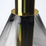 Bomma Phenomena Hanglamp - Cone - Rook grijs - goud