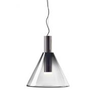 Bomma Phenomena Hanglamp - Cone - Rook grijs - zilver