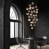 Bomma Pyrite 26 pcs Round Hanglamp - Zilver