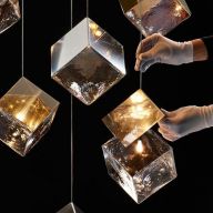 Bomma Pyrite Small Hanglamp - Goud - geborsteld goud