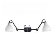 DCW Editions Lampe Gras N204 Double Round Wandlamp - Wit kunststof