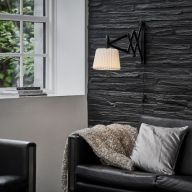 LE KLINT Sax 233-120S Wandlamp - Licht eiken met standaard kap - Wit