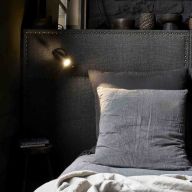 DCW Editions Biny Spot Led Wandlamp - Zwart/goud - met stokje - met schakelaar