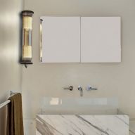 DCW Editions In The Tube 100-500 Wandlamp - Zilver - Gouden mesh - Zwarte stop