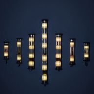 DCW Editions In The Tube 100-500 Wandlamp - Zilver - Gouden mesh - Zwarte stop