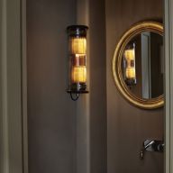 DCW Editions In The Tube 100-500 Wandlamp - Zilver - Gouden mesh - Zwarte stop
