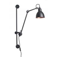 DCW Editions Lampe Gras N210 Round Wandlamp - Zwart/koper