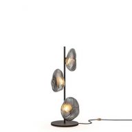 Bocci 73.3 Short Vloerlamp - Donkergrijs - Zwarte base