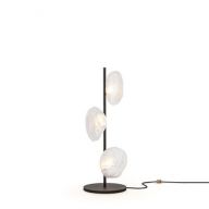 Bocci 73.3 Short Vloerlamp - Transparant - Zwarte base