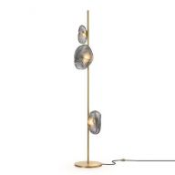 Bocci 73.3 Tall Vloerlamp - Donkergrijs - Messing base