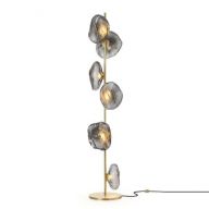 Bocci 73.6 Vloerlamp - Donkergrijs - Messing base