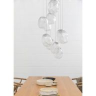 Bocci 73.16V Random Hanglamp - Transparant - Rechthoekige plafondkap